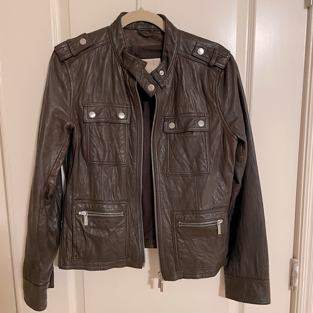 Genuine MK Leather Jacket